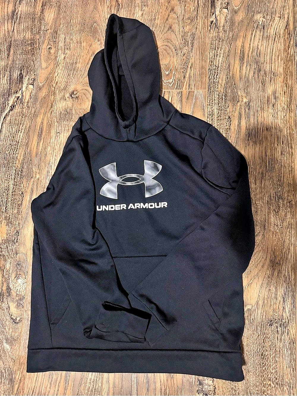 Under Armour Boy’s Rival Fleece Big Logo Hoodie Black